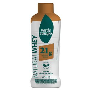 Iogurte Natural Whey de Doce de Leite 21g de Proteínas Zero Lactose Verde Campo 250g