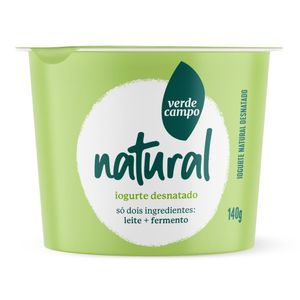 Iogurte Natural Desnatado Verde Campo 140g