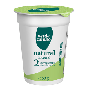 Iogurte Natural Integral Verde Campo 160g