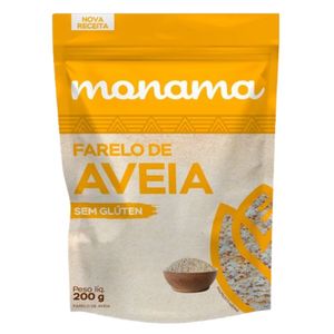 Farelo de Aveia Sem Glúten Monama 200g