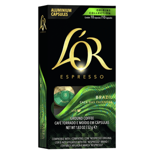 Cápsula de Café Espresso Brasil L'or 52g com 10 Unidades