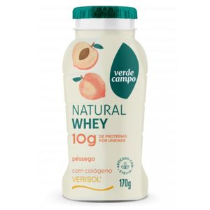 Iogurte Natural Whey Pêssego 10g de Proteínas Verde Campo 170g