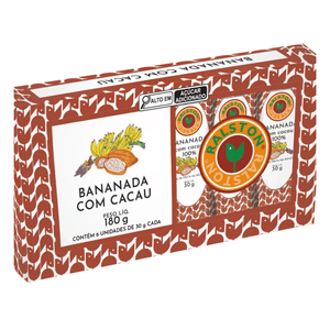 Bananada com Cacau Ralston 180g com 6 Unidades