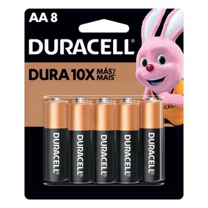 Pilha Alcalina AA Duracell com 8 Unidades