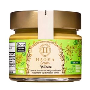Creme de Pistache com Castanha-de-Cajú e Chocolate Branco Haoma 160g
