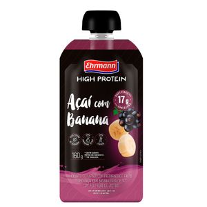 Iogurte Proteico de Açaí com Banana 17g High Protein Zero Lactose Ehrmann 160g