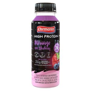 Iogurte Proteico de Morango com Blueberry 24g High Protein Ehrmann 250g