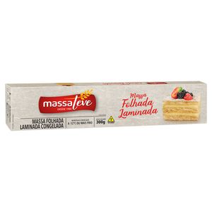 Massa Folhada Laminada Congelada Massa Leve 300g
