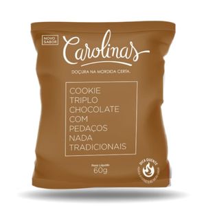 Cookie Triplo Chocolate Carolinas 60g
