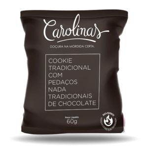 Cookie Tradicional com Chocolate Carolinas 60g