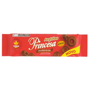 Biscoito Importado Chocolate de Leite Argolas Princesa Vieira 150g