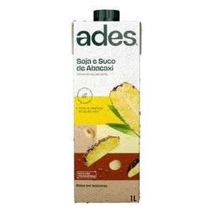 Bebida de Soja sabor Abacaxi Ades 1 Litro