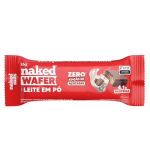 Wafer Proteico Chocolate Sem Adição de Açúcar Naked Bites 26g