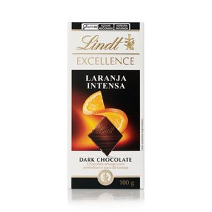 Chocolate em Barra Laranja Dark Excellence Lindt 100g