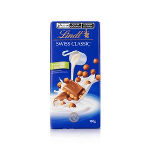 Chocolate Barra ao Leite com Avelã Swiss Classic Lindt 100g