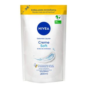 Refil Sabonete Líquido Creme Soft Nivea 200ml