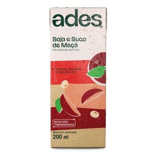 Bebida de Soja e Suco de Maçã Ades 200ml