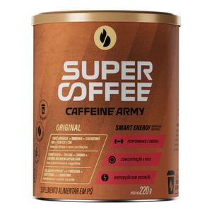 Suplemento Alimentar em Pó Original Supercoffee Caffeine Army 220g