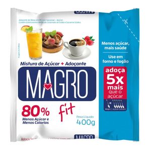 Açúcar + Adoçante em Pó Light Fit Magro 400g