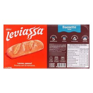 Mini Baguete Leviassa Homebake 240g