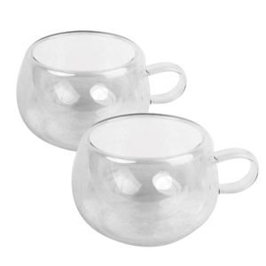 Jogo de Xícaras Parede Dupla 150ml com 2 Unidades