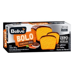 Bolo de Cenoura com Chocolate Sem Glúten Belive 290g