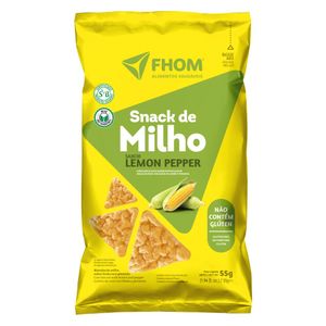 Snack de Milho Sabor Lemon Pepper Sem Glúten Fhom 55g