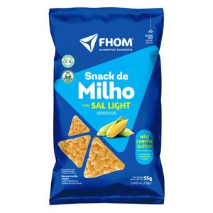 Snack Milho Sabor Sal Light Sem Glúten Fhom 55g
