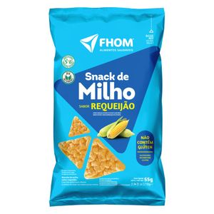 Snack de Milho Sabor Requeijão Sem Glúten Fhom 55g