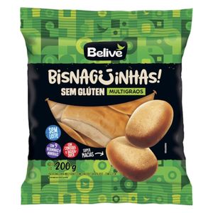 Bisnaguinhas Multigrãos Sem Glúten Belive 200g