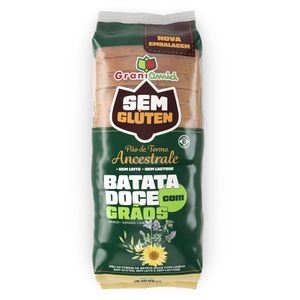Pão de Forma Batata Doce com Grãos Sem Glúten Grani Amici 420g