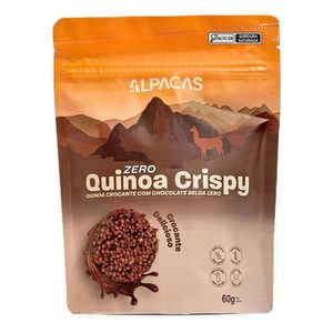 Crispy Quinoa com Chocolate Belga Sem Açúcar Alpacas 60g