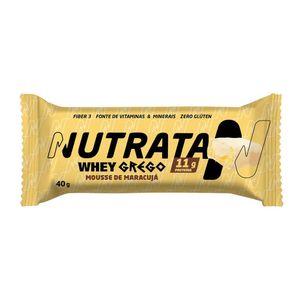 Barra de Proteína Whey Grego Mousse de Maracujá Nutrata 40g