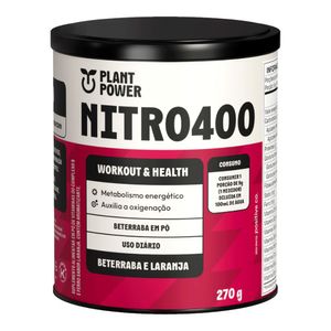 Suplemento em Pó Beterraba e Laranja Nitro400 Plant Power 270g