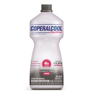 Álcool Líquido Chá Branco Coperalcool Bacfree 1L