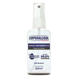 Álcool Líquido para Mãos Chá Branco Coperalcool Bacfree Spray 60ml