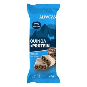 Barra de Proteína Cookies & Cream Sem Glúten Alpacas 40g