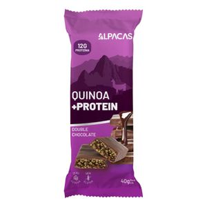 Barra de Proteína Double Chocolate Sem Glúten Alpacas 40g