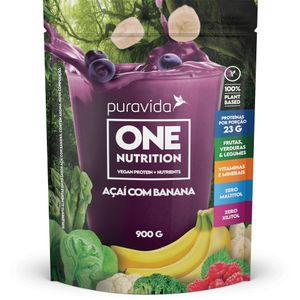 Suplemento One Nutrition sabor Açaí com Banana Pura Vida 900g