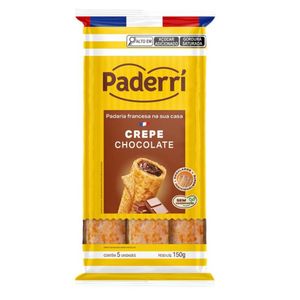 Crepe de Chocolate Paderrí 150g com 5 Unidades