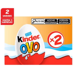 Chocolate Kinder Ovo Caixa 40g com 2 Unidades
