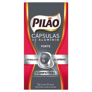 Cápsula de Café Lungo Forte Pilão Caixa 52g com 10 Unidades