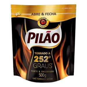 Café Torrado e Moído 252° Graus Abre & Fecha Pilão Sachê 500g
