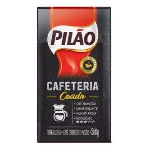 Café Torrado e Moído Coado a Vácuo Cafeteria Pilão Pacote 500g