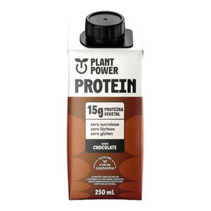 Bebida Vegetal de Chocolate 15g de Proteínas Sem Lactose Plant Power 250ml