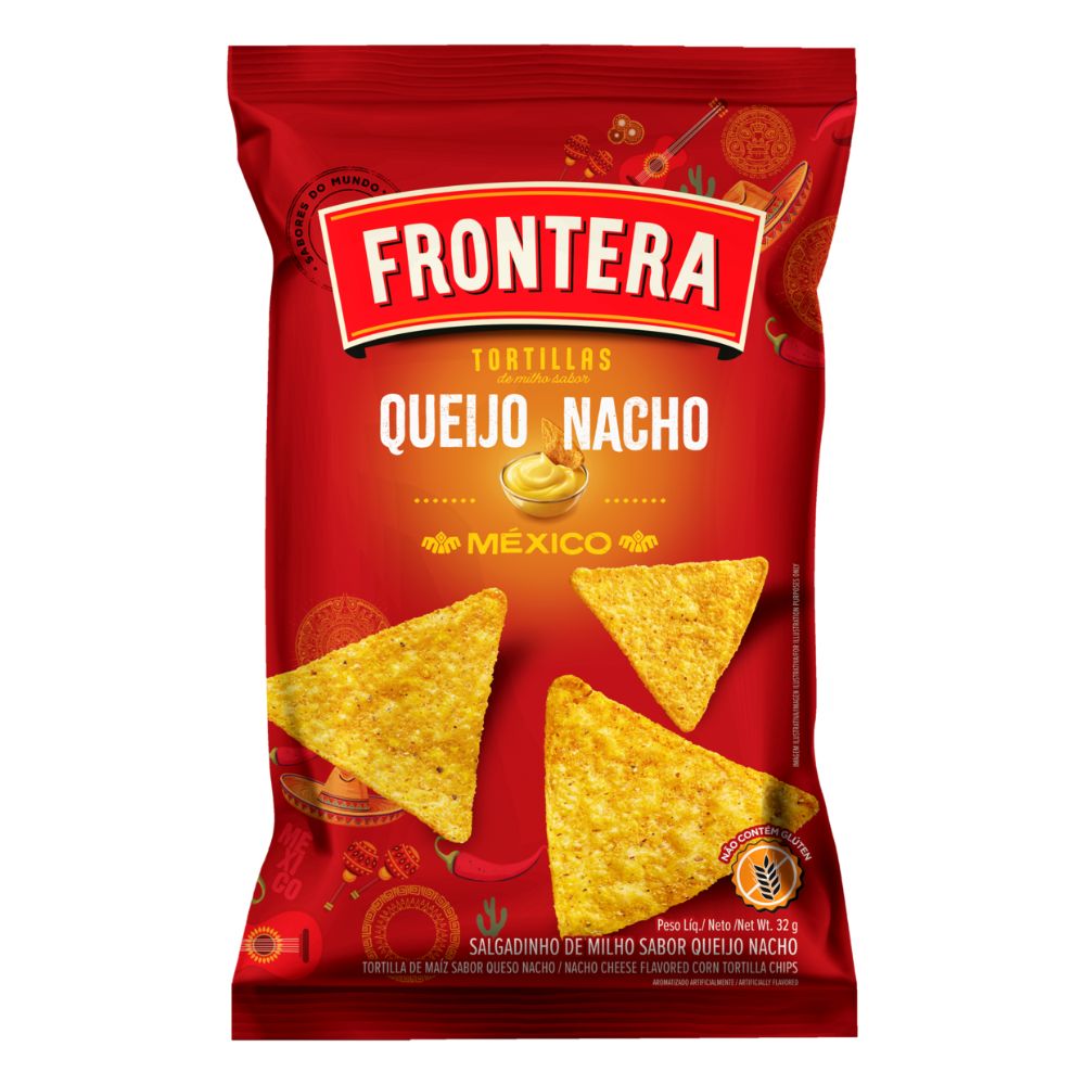 Nachos様 Tortilla Chips Queijo Nacho Frontera 32g |Mambo Supermercado São