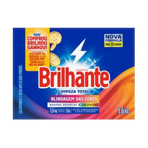 Lava Roupas em Pó Limpeza Total Brilhante 1,6kg