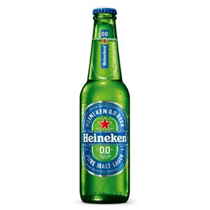 Cerveja Lager Premium Puro Malte Zero Álcool Heineken Garrafa 330ml