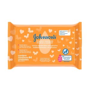 Lenço Umedecido Limpeza e Suavidade Johnson's Baby 44 unidades