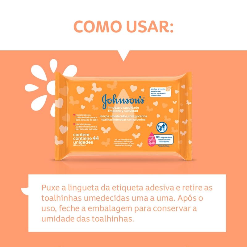 Lenco-Umedecido-Limpeza-E-Suavidade-Johnsons-Baby-44-Unidades